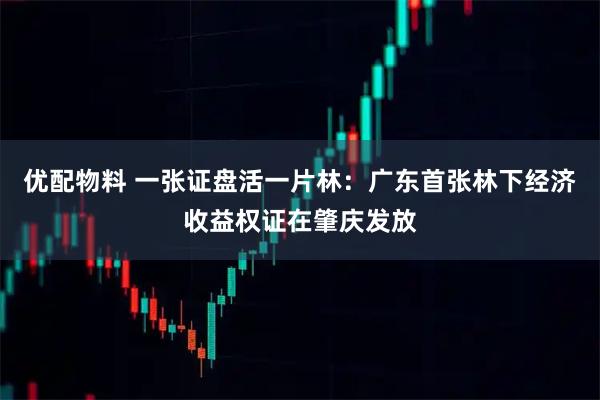 优配物料 一张证盘活一片林：广东首张林下经济收益权证在肇庆发放