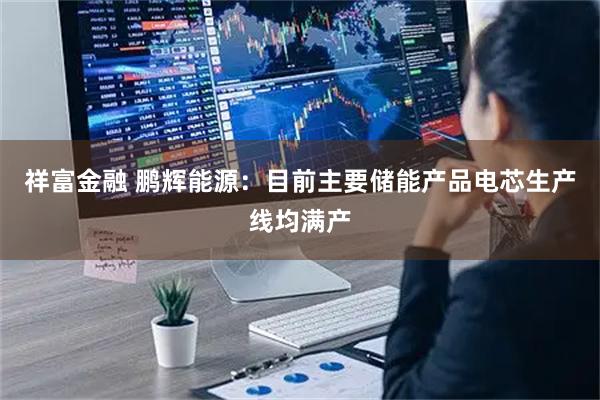 祥富金融 鹏辉能源：目前主要储能产品电芯生产线均满产