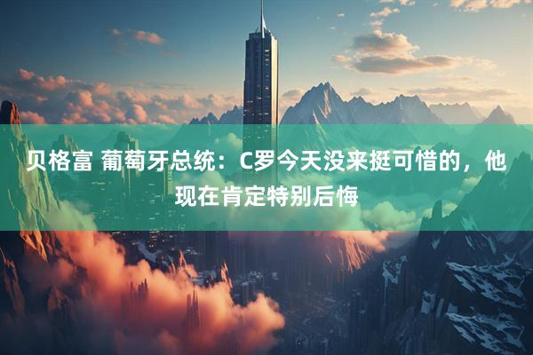 贝格富 葡萄牙总统：C罗今天没来挺可惜的，他现在肯定特别后悔