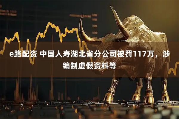 e路配资 中国人寿湖北省分公司被罚117万，涉编制虚假资料等